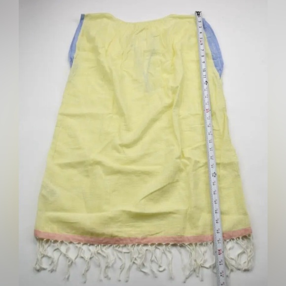 New $178 Joie Womens Small Marijan Cotton Yellow Above Knee Shift Dress - Picture 13 of 14